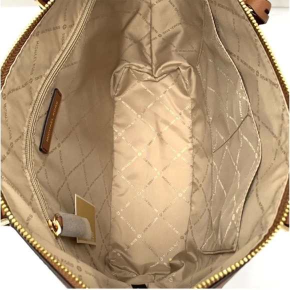 MICHAEL KORS CHARLOTTE LARGE TOP ZIP TOTE BAG LUGGAGE - Picture 8 of 11